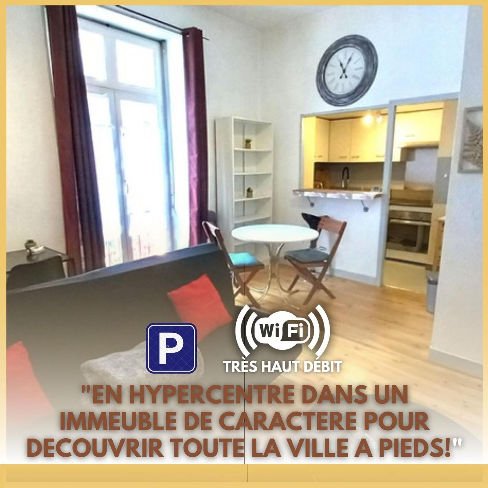 Le Gambetta T2 Cosy Hypercentre Wifi Fibre Avec Parking Leilighet Pau Eksteriør bilde